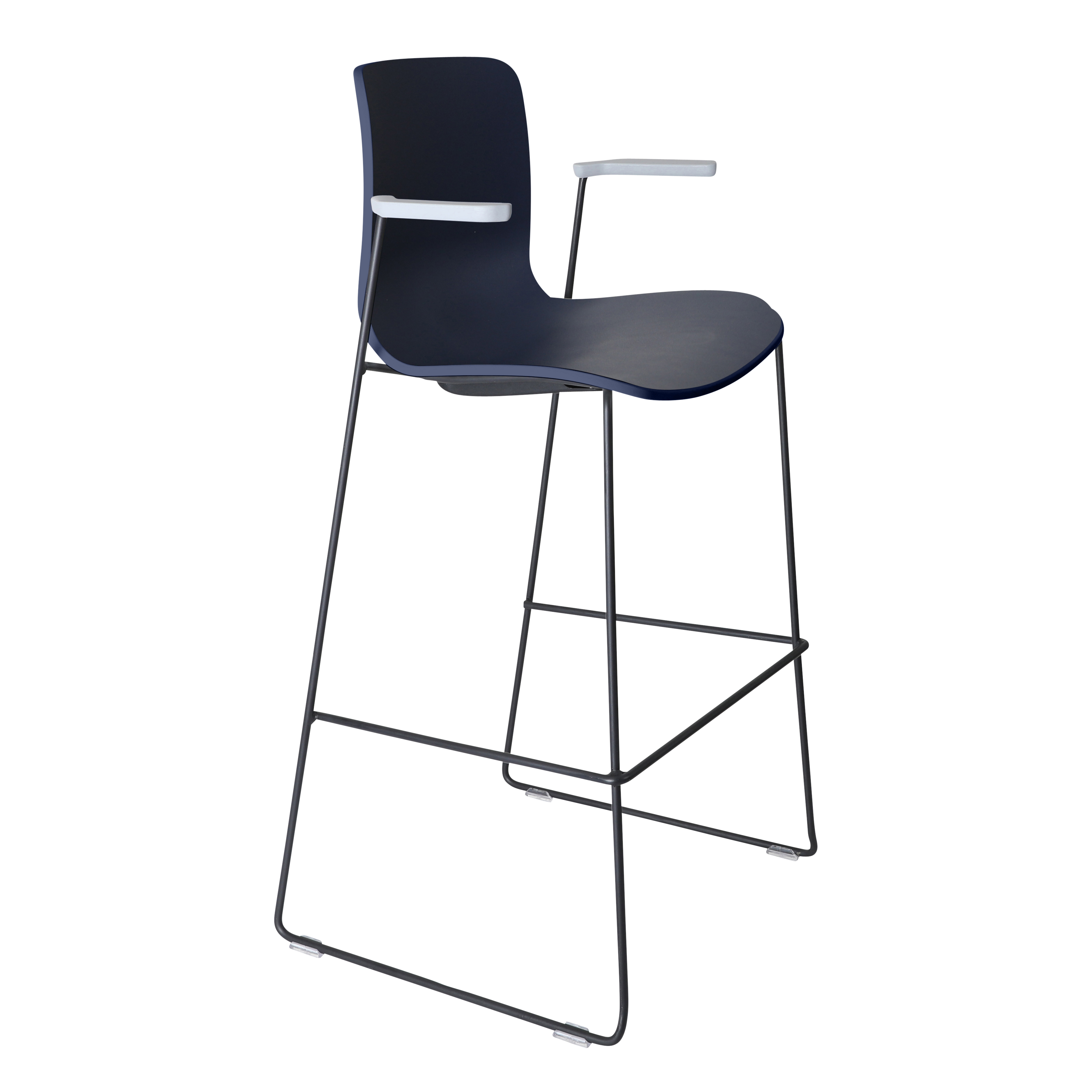 Acti Stool (Navy Blue / Stool Sled Base)